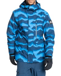 Quiksilver Mission Print Insulated Hooded Snow Jacket