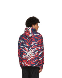 Moncler Navy And Red Chardon Jacket