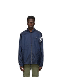 adidas x Human Made Navy Hooded Windbreaker Jacket