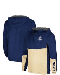 Colosseum Navy Navy Mid Freeway Theory Quarter Zip Anorak Hoodie At Nordstrom