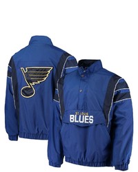 STARTE R Blue St Louis Blues Impact Half Zip Jacket