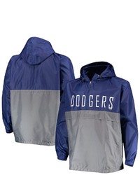 PROFILE Royalgray Los Angeles Dodgers Big Tall Split Body Anorak Half Zip Jacket At Nordstrom