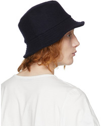 Vivienne Westwood Navy Wool Logo Bucket Hat