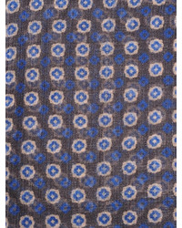 Lardini Allover Print Wool Gauze Knit Scarf
