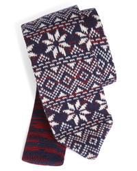 The Tie Bar Frosted Snowflake Wool Tie