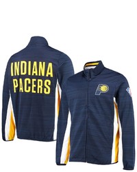 G-III SPORTS BY CARL BANKS Navy Indiana Pacers 75th Anniversary Power Forward Space Dye Full Zip Track Jacket At Nordstrom
