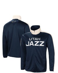 G-III SPORTS BY CARL BANKS Navywhite Utah Jazz Zone Blitz Tricot Full Zip Track Jacket At Nordstrom
