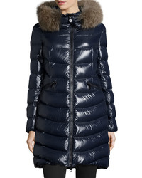 Moncler Aphia Hooded Puffer Jacket Navy