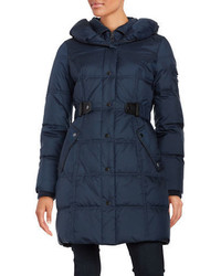 Larry Levine Belted Down Puffer Coat