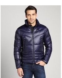 Moncler Blue Aperto Quilted Puffer Jacket