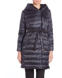 Max Mara Cube Collection Faux Fur Trim Quilted Jacket