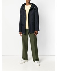 Closed Hooded Button Jacket