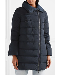 Moncler Lobelia Quilted Shell Down Coat Midnight Blue
