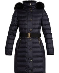 Burberry London Abbeydale Fur Trimmed Quilted Down Coat