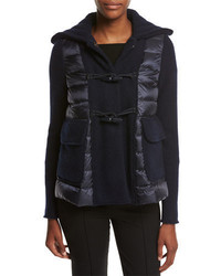 Moncler Maglia Toggle Front Jacket W Puffer Combo