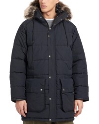 Barbour Moe Hooded Coat With Faux