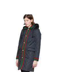 Gucci Navy Quilted Jacket
