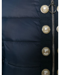 Twin-Set Pearled Trim Puffer Jacket