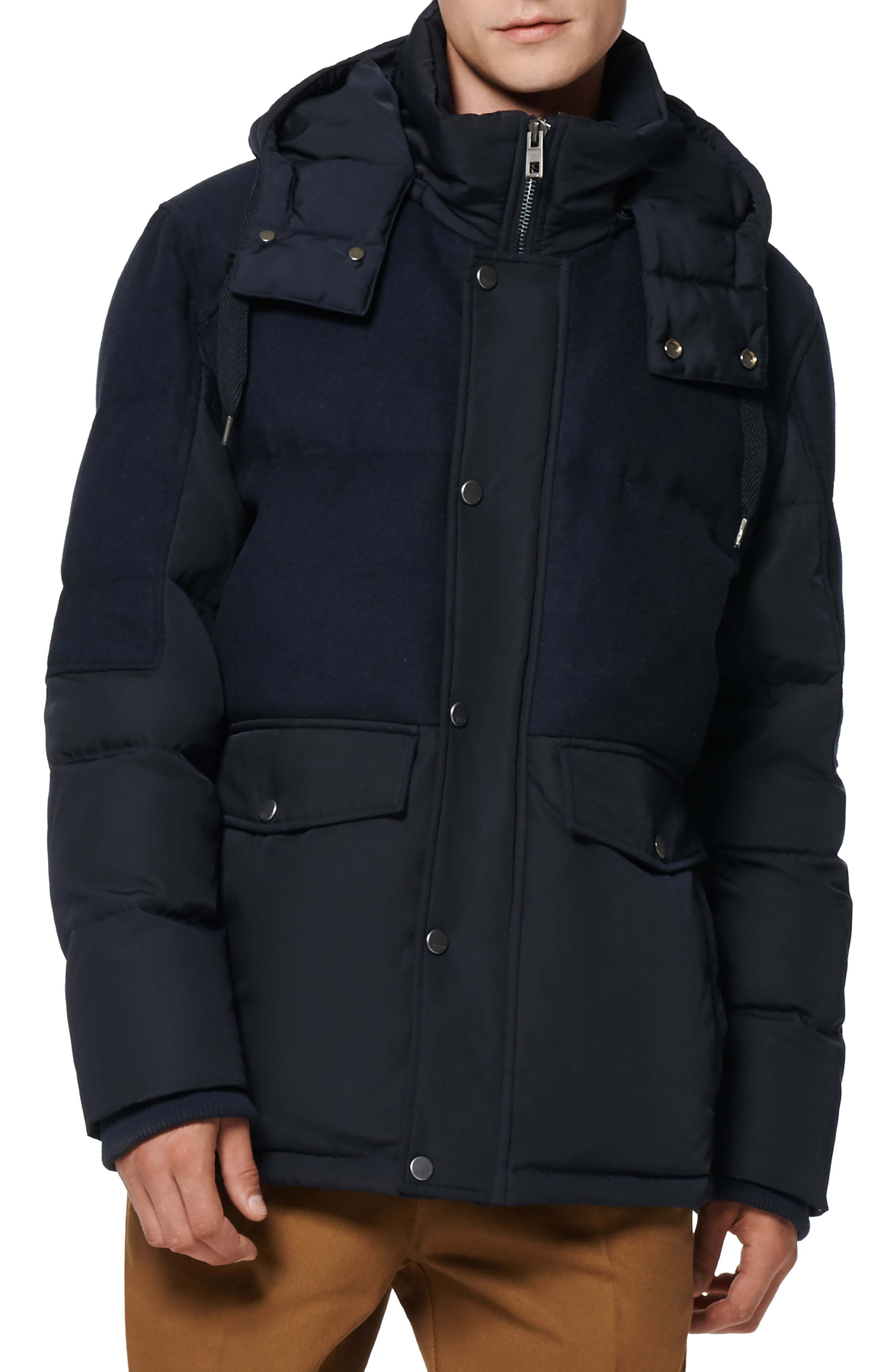 Andrew Marc Rhodes Water Resistant Hooded Puffer Jacket, $350 ...