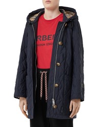 Burberry Roxwell Vintage Check Hood Thermoregulated Quilted Coat