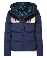 Fendi Appliqud Quilted Down Jacket