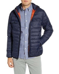 Faherty Atmosphere Quilted Water Resistant Hooded Jacket