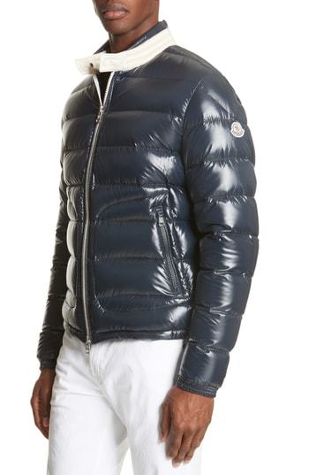 moncler black down aubert jacket