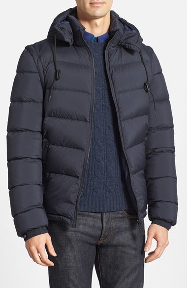 Burberry Brit Basford 2 In 1 Trim Fit Waterproof Down Insulated Puffer  Jacket With Removable Sleeves, $695 | Nordstrom | Lookastic