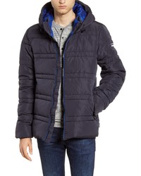 Scotch & Soda Channel Quilted Hooded Jacket