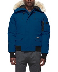 Canada Goose Chilliwack Down Bomber Jacket With Genuine Coyote