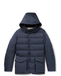 Loro Piana Clearwater Quilted Storm System Shell Hooded Down Jacket