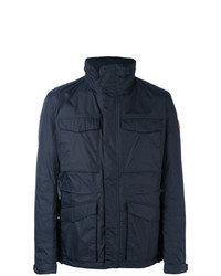 Save The Duck Flap Pocket Padded Jacket Blue