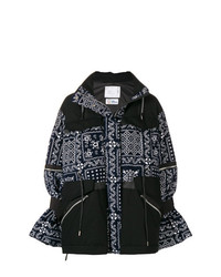 Sacai Floral Embroidered Padded Jacket