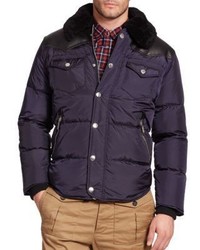 DSQUARED2 Fur Trim Quilted Puffer Jacket