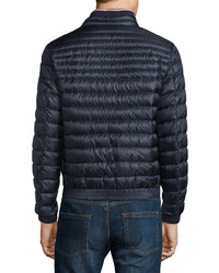 Moncler Garin Lightweight Quilted Down Jacket Navy