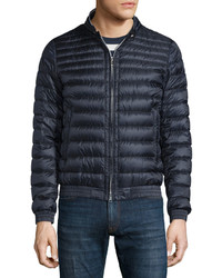Moncler Garin Lightweight Quilted Down Jacket Navy