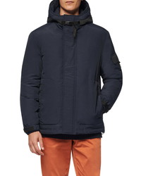 Andrew Marc Greiggs Utility Down Hooded Jacket