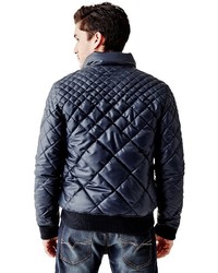 GUESS John Coated Quilted Puffer Jacket