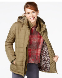 Rampage Hooded Quilted Puffer Coat