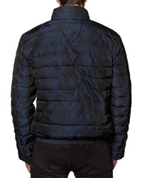 Jared Lang Lightweight Quilted Puffer Jacket Navy