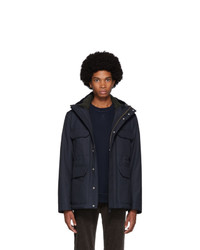 Norse Projects Navy Cotton Nunk Cambric Jacket