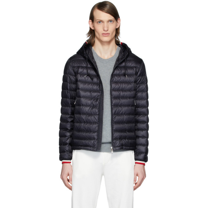 Moncler Navy Down Giroux Jacket, $1,240 | SSENSE | Lookastic