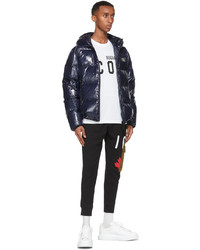 DSQUARED2 Navy Down Logo Puffer Jacket