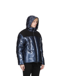 Off-White Navy Down Puffer Jacket