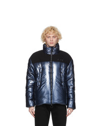 Off-White Navy Down Puffer Jacket