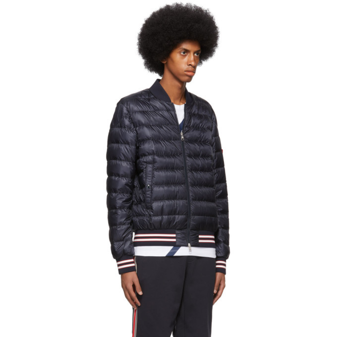 Moncler Navy Down Robert Puffer Jacket, $1,240 | SSENSE | Lookastic