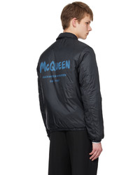 Alexander McQueen Navy Graffiti Jacket