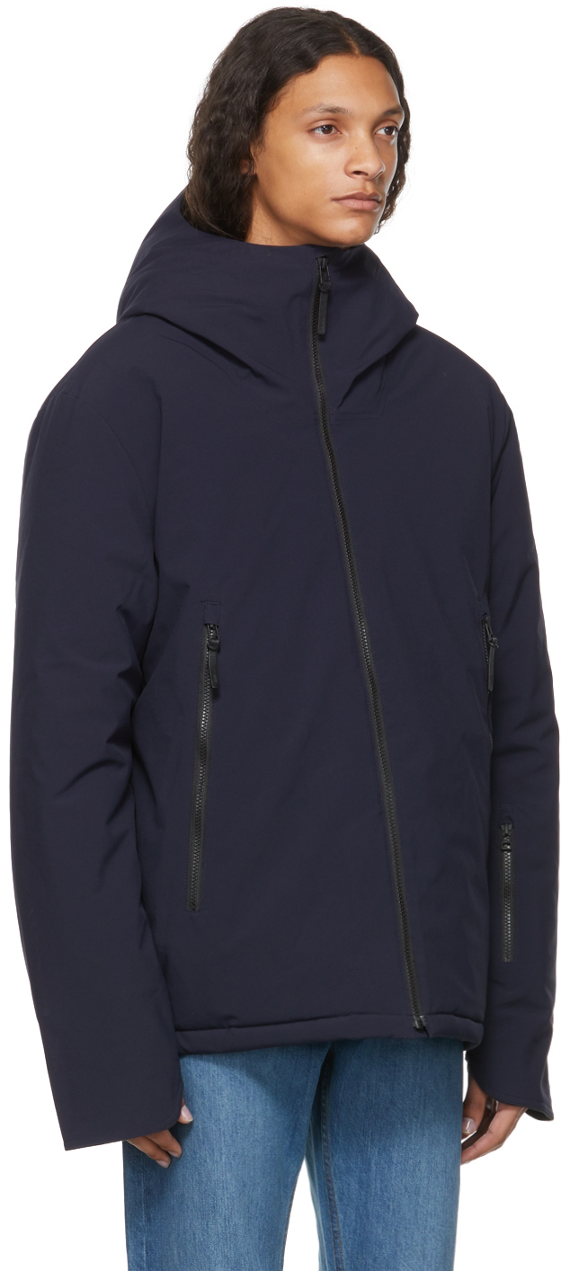 Kanuk Navy Wembley Jacket, $725 | SSENSE | Lookastic