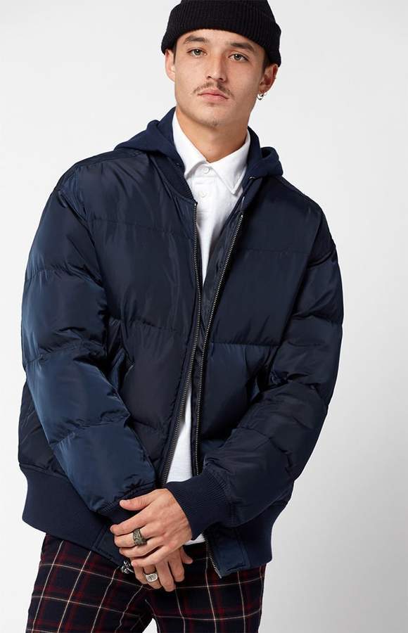 Pacsun Hooded Puffer Bomber Jacket, $38 | PacSun | Lookastic