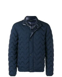 Z Zegna Quilted Button Jacket